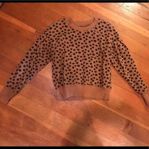 Madewell Polka Dot Sweatshirt S So Cute